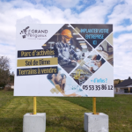 Image d'un panneau de chantier