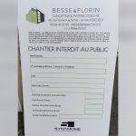 Image d'un panneau de chantier